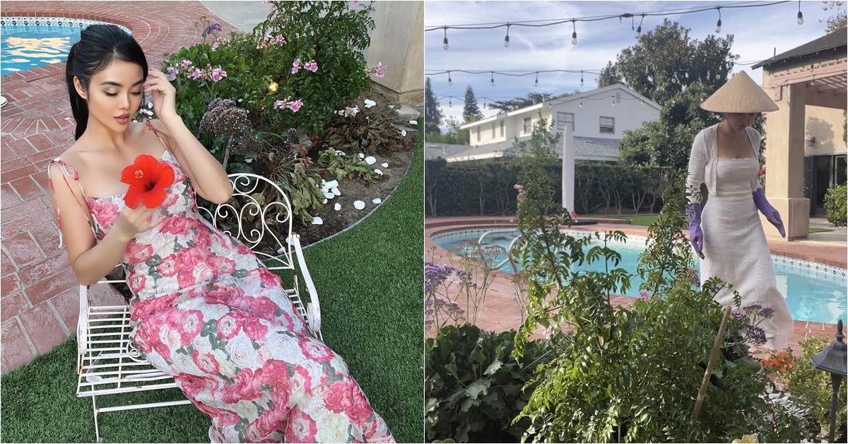 "Hoa hậu ăn chơi" sống với chồng thứ 2 trong biệt thự có bể bơi, sân vườn ngập tràn hoa lá