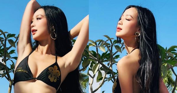 Bảo Ngọc chụp ảnh bikini tại Hoa hậu Liên lục địa 2022