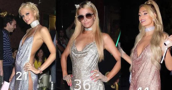 Chung tình như Paris Hilton: Dù 21, 36 hay 41 thì cũng đều "nghiện" 1 kiểu váy