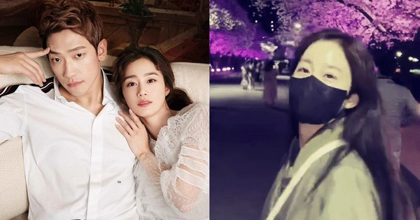 Kim Tae Hee và Bi Rain trốn con hẹn hò ngắm hoa anh đào, nhờ hẳn ông xã quay clip xinh xỉu "phủi bụi" Instagram