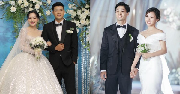 "Bóc giá" váy cưới của vợ cầu thủ Việt: Người chi cả tỷ đồng, một thiên kim tiểu thư siêu giàu lại cực giản dị