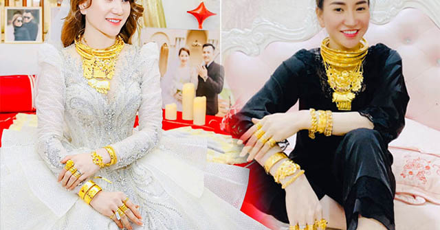 Cô dâu Thanh Hóa đeo 28 cây vàng trong ngày cưới HOT nhất tuần