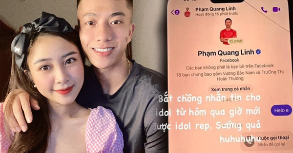 Quá mê Quang Linh Vlogs, vợ Phan Văn Đức bắt chồng nhắn tin cho thần tượng