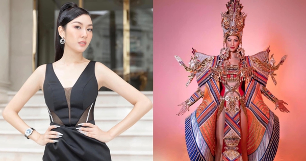 Thuý Vân mặc váy xẻ vòng 1 sexy, Kim Duyên công bố trang phục dân tộc ở Hoa hậu Siêu quốc gia