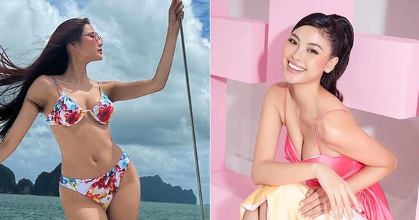 Đào Thị Hà diện váy cúp ngực nóng bỏng, Hoàng Thuỳ khoe dáng sexy trên du thuyền với bikini