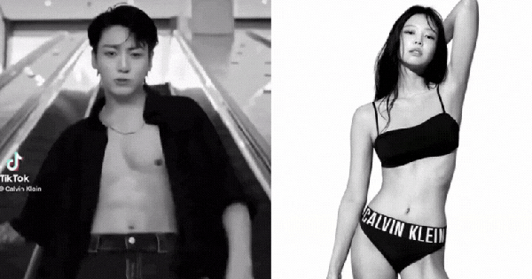 Đầu Xuân năm mới quảng bá cho Calvin Klein, Jungkook với Jennie thi nhau khoe body "khét lẹt"