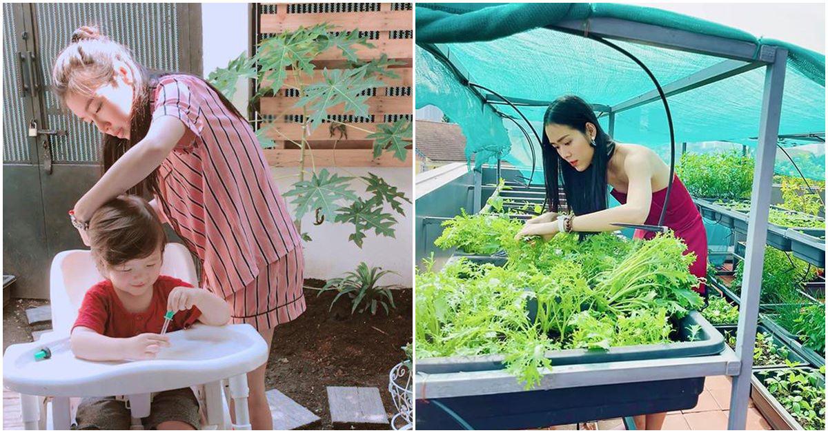 2 bà mẹ đơn thân nuôi con giỏi dạy con ngoan: Ở nhà sang, trồng rau giỏi như nông dân