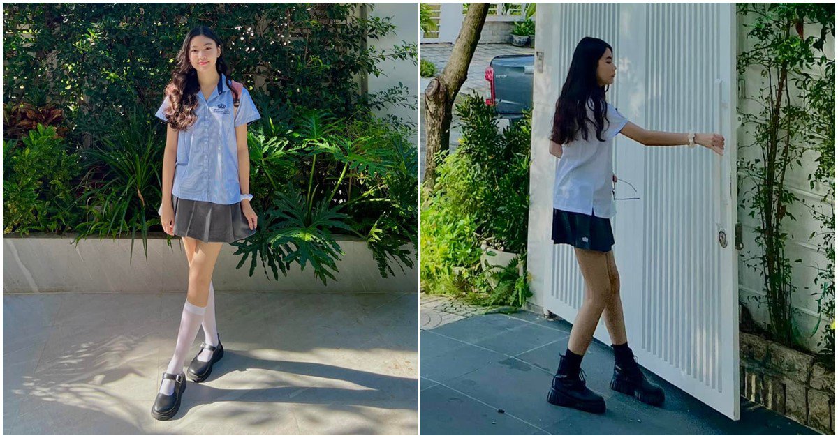 Con gái lớp 9 bị soi mặc váy đồng phục ngắn ngang bắp đùi, vợ Quyền Linh lên tiếng tránh hiểu lầm