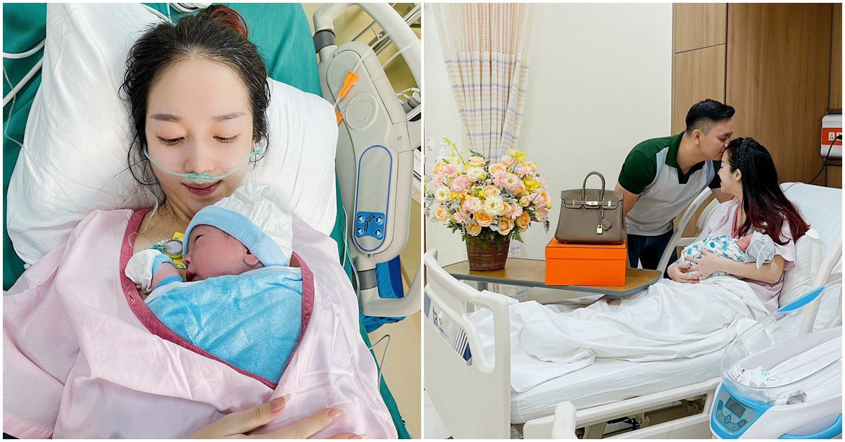 Người đẹp xứ Huế nằm phòng lạnh chịu đau 8 tiếng mới sinh được con, chồng tặng ngay túi hiệu hơn nửa tỷ