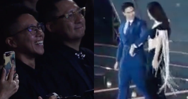 Hương Giang "tay trong tay" với mỹ nam Thái trên sân khấu, Matt Liu ngồi phía dưới phản ứng thế nào?