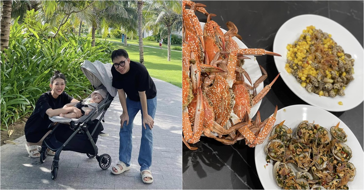 Vợ Phan Mạnh Quỳnh khoe mâm đồ ăn toàn hải sản, tự thấy chồng quá "lãi" khi lấy mình