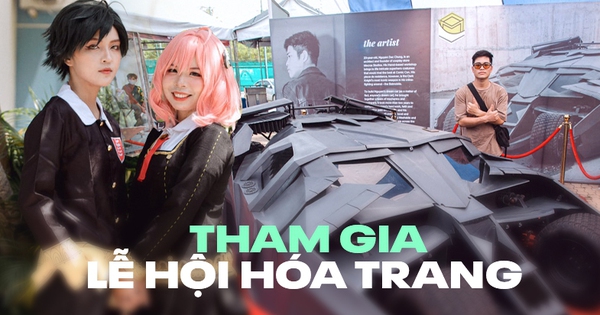 Gen Z chi tiền khủng, mang mô hình siêu xe Bat Man trị giá 500 triệu đồng từ Hà Nội và TP.HCM dự lễ hội hoá trang