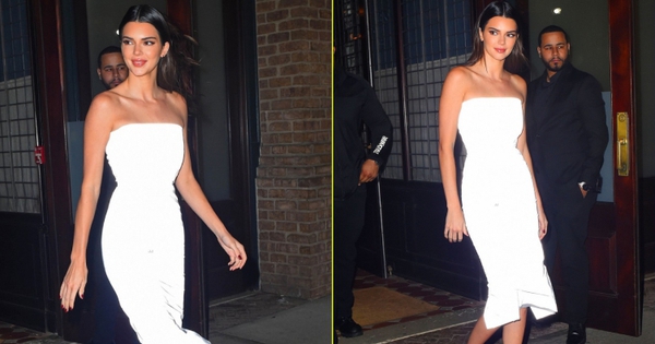 Kendall Jenner đẹp kiêu sa với đầm trắng nền nã tại sự kiện