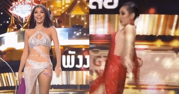 Thí sinh liên tục té lộn nhào trên sân khấu Bán kết Miss Grand Thái Lan, hành động của cameraman mới gây chú ý