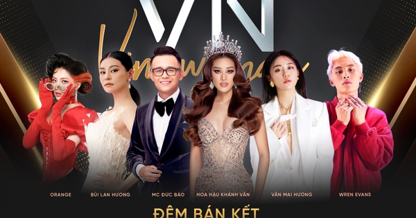 MC Đức Bảo và Hoa hậu Khánh Vân dẫn chương trình bán kết Hoa hậu Hoàn vũ Việt Nam 2022
