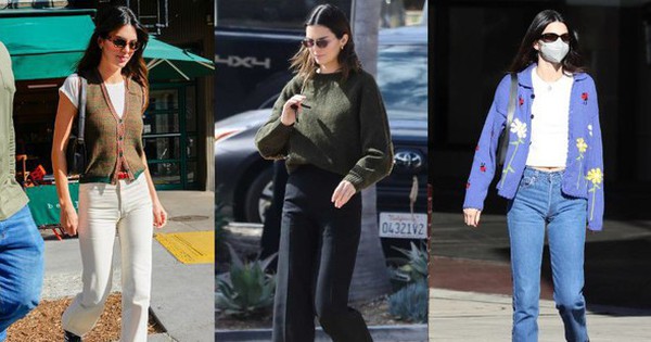 Tham khảo cách Kendall Jenner mặc áo len sành điệu suốt mùa lạnh