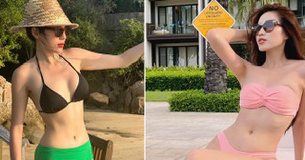 Hoa hậu Đỗ Thị Hà, Kỳ Duyên đọ đường cong nóng "bỏng mắt" với bikini